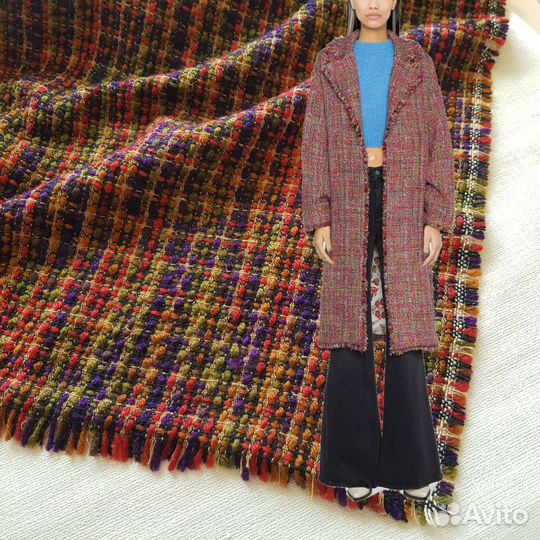 Ткань лоскут пальтовая шерсть