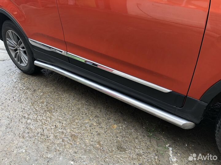 Защита порогов Chery Tiggo 5 2016 (рестайлинг)