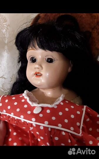 Кукла антикварная 55 см Минерва временно