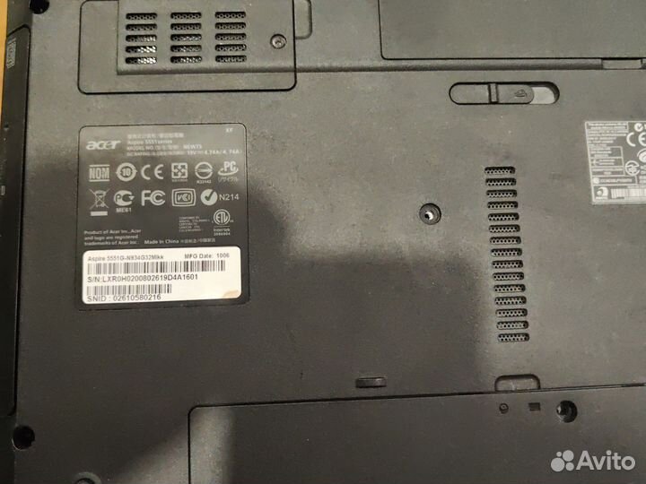 Acer aspire 5551G