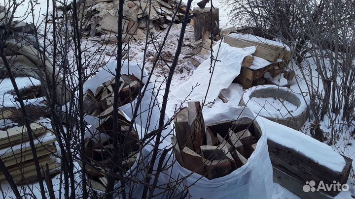 Дрова в мешках