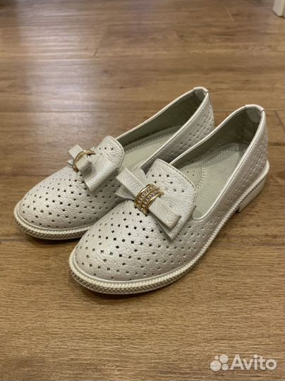 Мокасины праздничные р30 на девочку