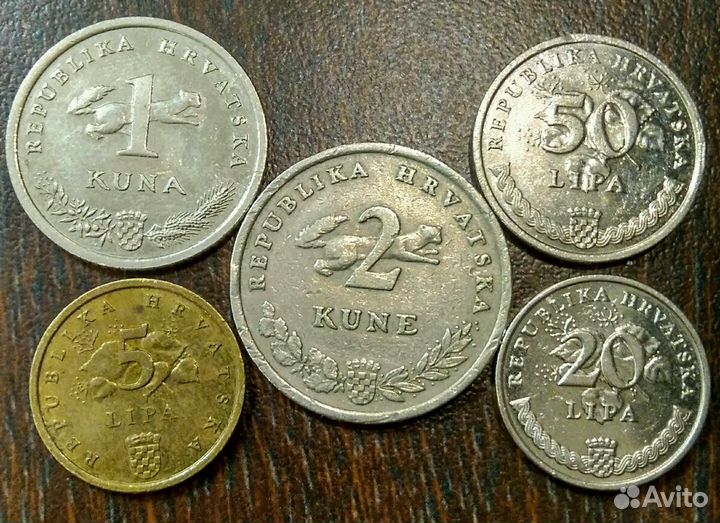 Набор монет Хорватии
