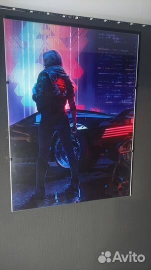 Картина 40х30 Cyberpunk 2077 - Киберпанк 2077