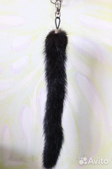 Норковый хвостик брелок Каляев