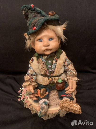 Авторская кукла эльф, домовой 40см