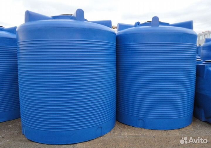 Пластиковая емкость 10000л для воды усиленная