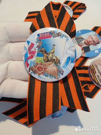 Георгиевская лента броши