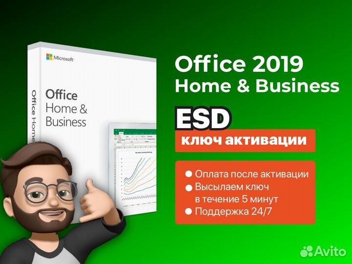 Microsoft Office 2019 Home and Business ключ