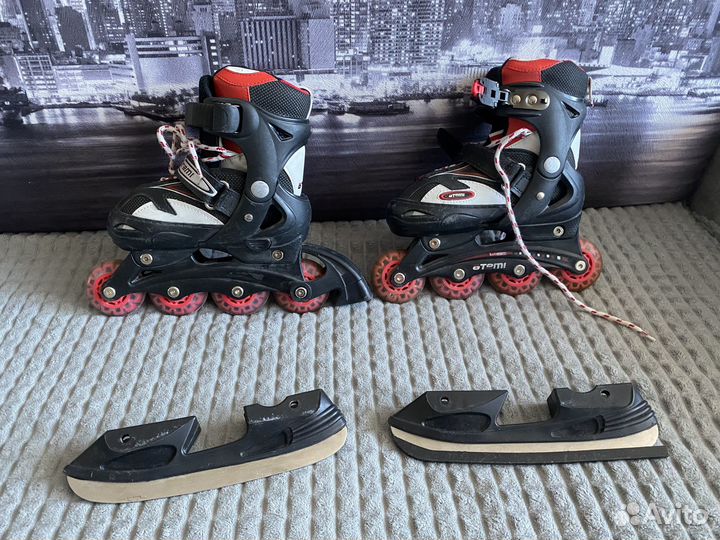 Роликовые коньки детские 2 в 1