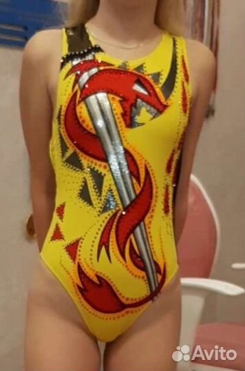 Купальник соло для синхронного плавания р.145-155