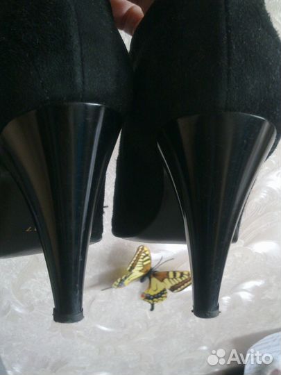 Ботильоны 37р натуральный велюр