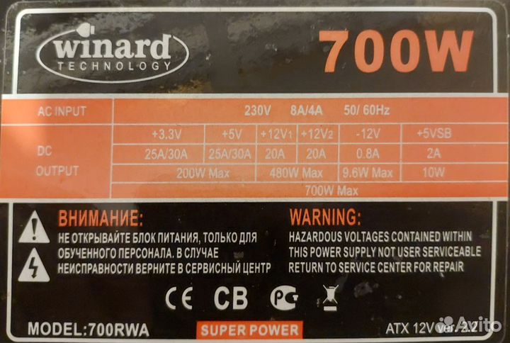 Блоки питания для компьютера