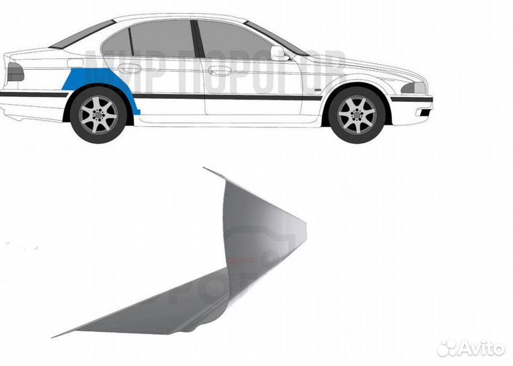 Пороги BMW E39 ремонтные кузовные