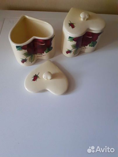 Набор для специй СССР из дерева.керамическ сахар