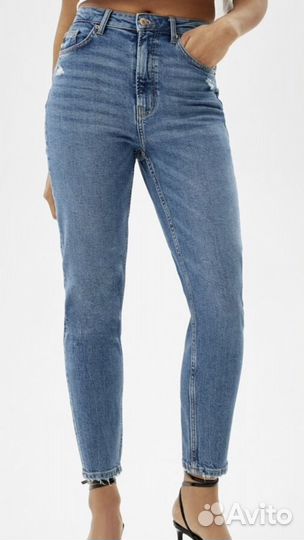 Джинсы Bershka mom slim