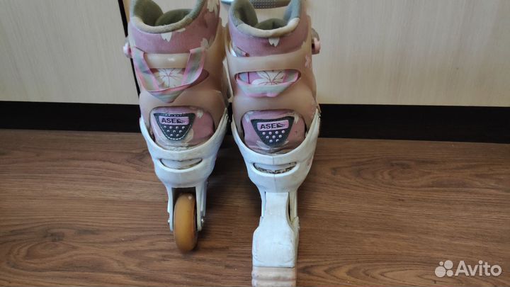 Роликовые коньки детские раздвижные 32-35р
