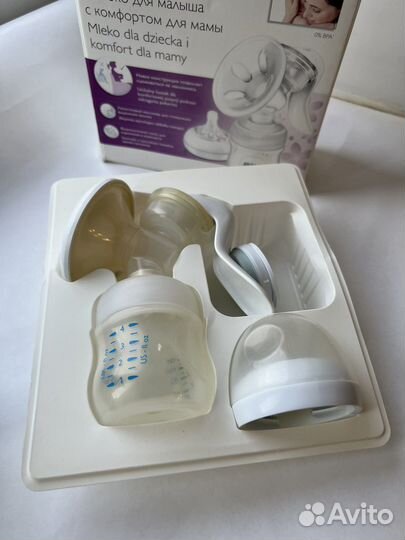 Молокоотсос ручной с подарком бутылочкой