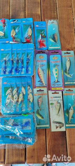 Блесна для рыбалки в упаковке. Разные