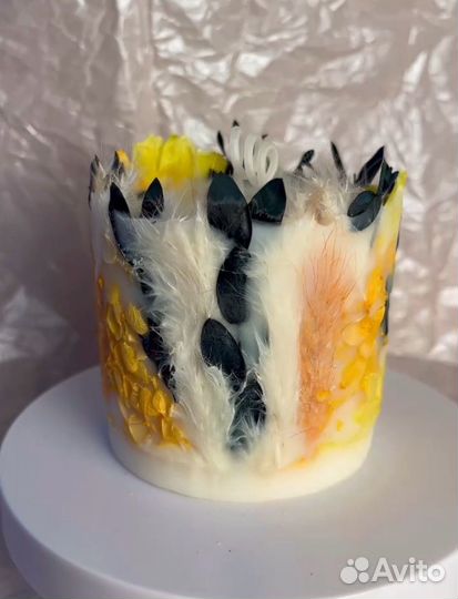 Ботанические свечи ручной работы