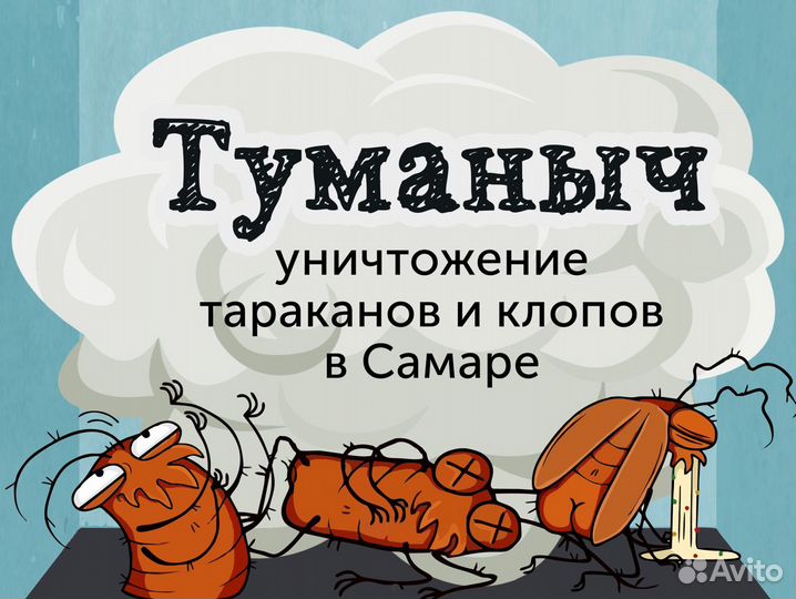 Туманыч. Уничтожение тараканов, обработка