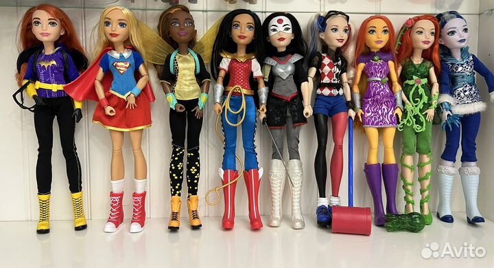 Dc super hero girls куклы фигурки маскарад база