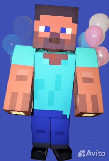 Ростовая кукла майнкрафт стив