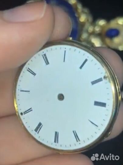 Золотые старинные карманные часы