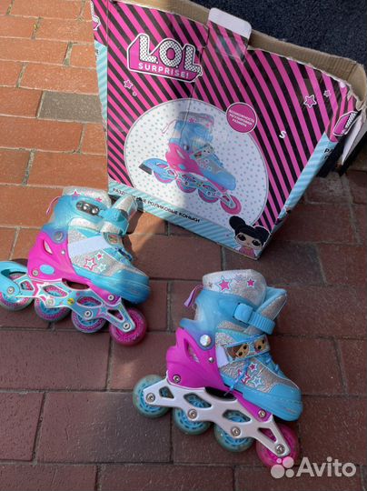 Раздвижные роликовые коньки 30-33 lol