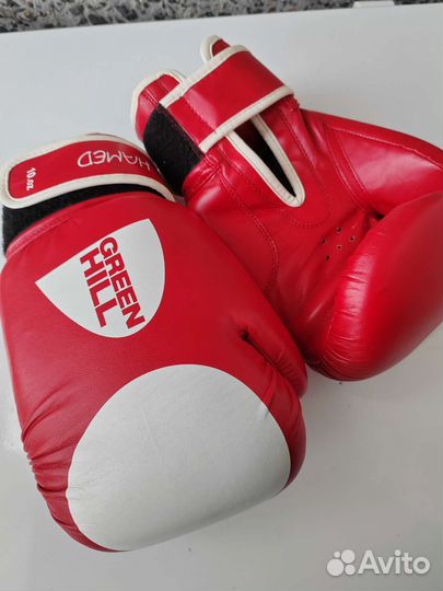 Боксерские перчатки 10 oz green hill