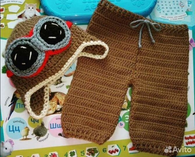 Детские шапочки для фотосессии, утренника вязаные