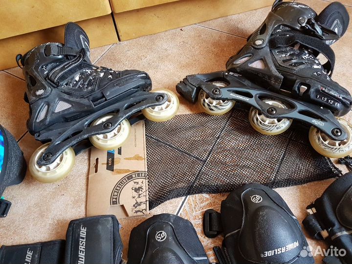 Роликовые коньки детские растущие. poweaslide