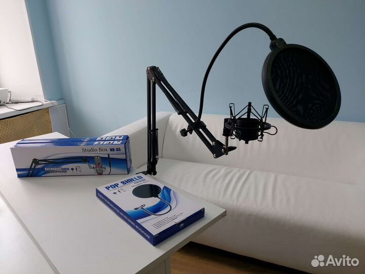 Стойка для микрофона настольная пантограф