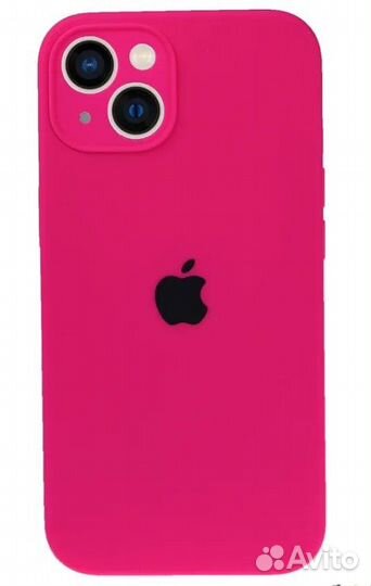 Чехол на айфон с защитой камеры iPhone 13 розовый