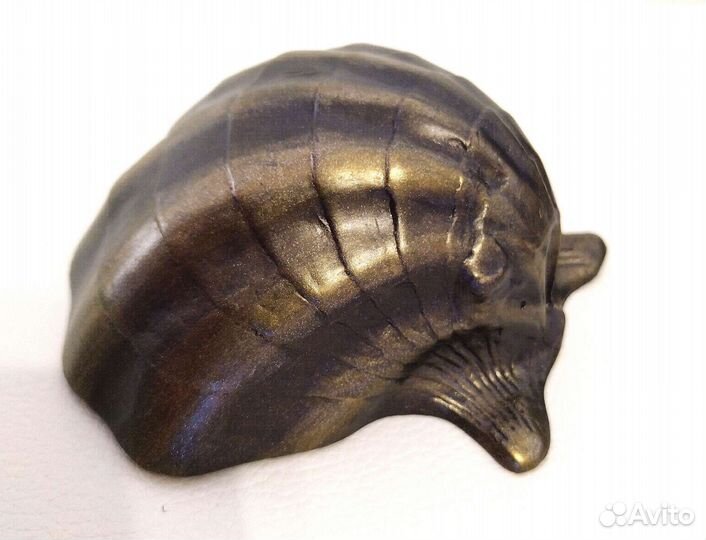 Ракушка пепельница статуэтка фигурка латунь