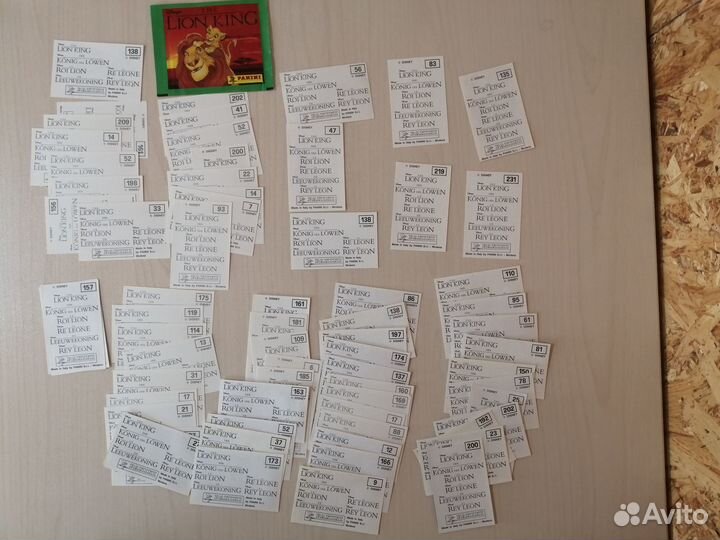 Король Лев Альбом наклейки пакетики