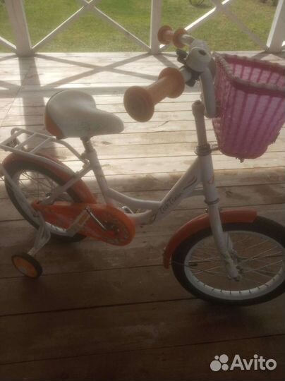 Детский велосипед для девочки 4-7 лет
