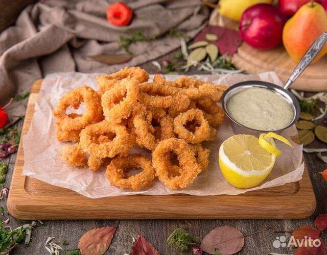 Кольца кальмара в кляре