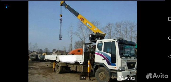 Кран борт 10 тонн манипулятор стрела 7 тонн 21 мет