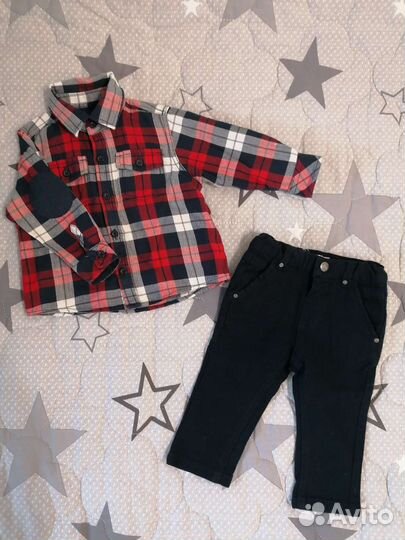 Брюки и рубашка для мальчика 68