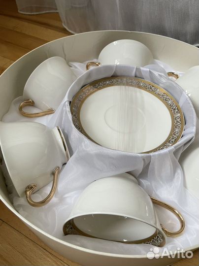 Чайный сервиз/набор lenardi на 6 персон из фарфора