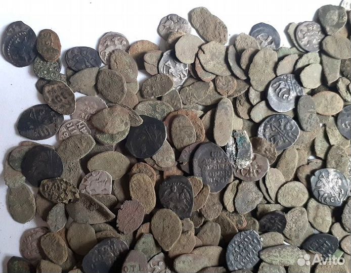 Клад русских монет 16 века. Более 500 шт