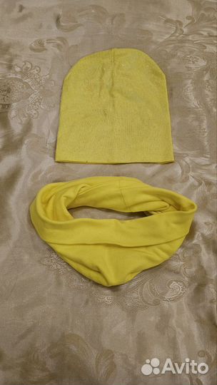 Комплект шапка и снуд женский