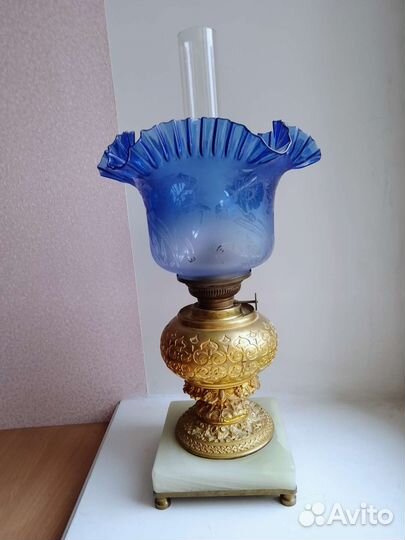 Керосиновая лампа старинная бронза