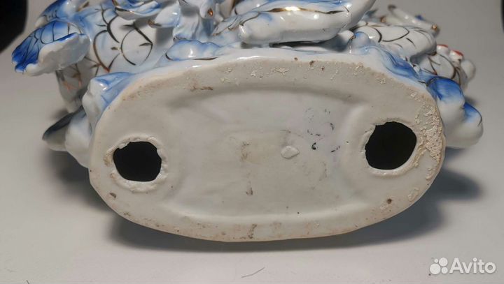 Фарфоровая статуэтка дракон и птица феникс