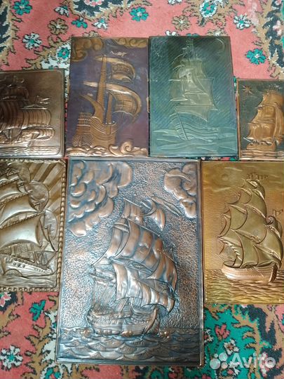 Чеканки и плакетки из СССР, разная тематика