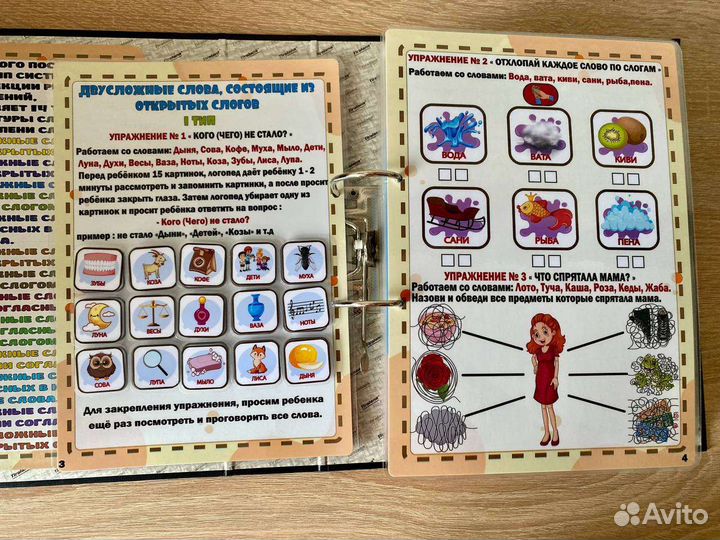 Альбом ,Типы слоговой структуры слова