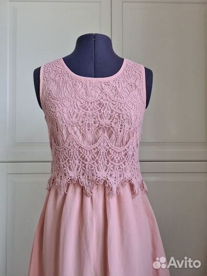 Шифоновое платье с кружевом 42-44 Bodyflirt