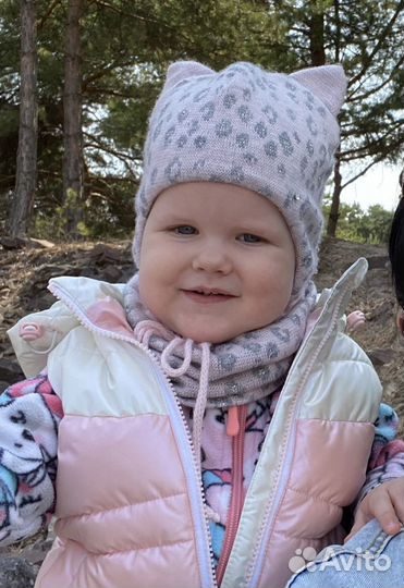 Комплект шапка и снуд для девочки