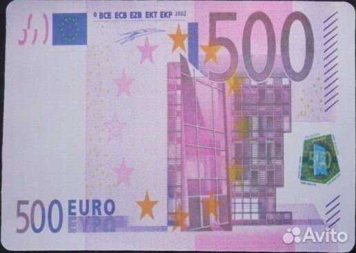 Коврик для мыши «500Евро» на резиновой основе(new)